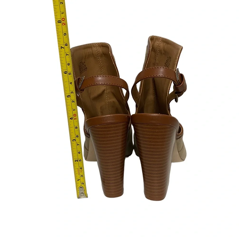 Joe's Jeans Cersee Spring Casual Holiday‎ Chic Open Toe Ankle Strap Bootie Brown